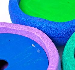 Discos y bolas Grimm´s para bloques Stapelstein colores clasicos frios