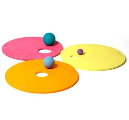 Discos y bolas Grimm´s para bloques Stapelstein colores pasteles cálidos