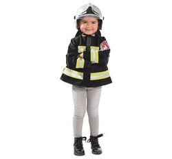 Disfraz premium bombero con casco
