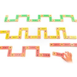Dominó de multiplicación de madera
