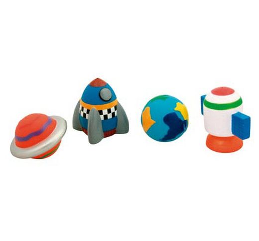 El espacio muñequitos de goma