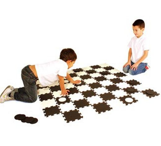 El juego de las damas gigante de goma eva