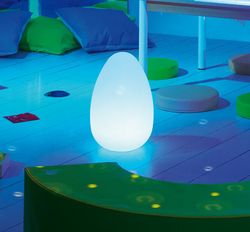 Lámpara led inalámbrica decorativa la Elíptica