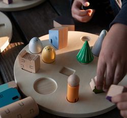 Encaje 3D puzzle el pueblo