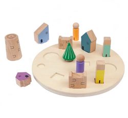 Encaje 3D puzzle el pueblo