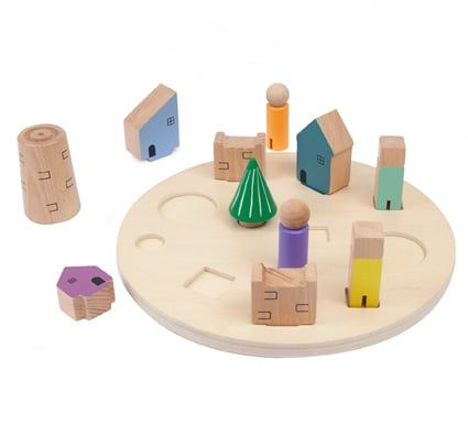 Encaje 3D puzzle el pueblo