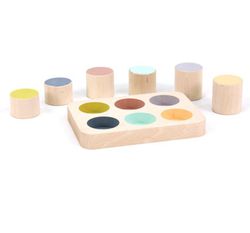 Encaje bloques tamaños y colores pastel