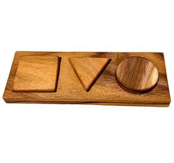 Encaje formas madera natural