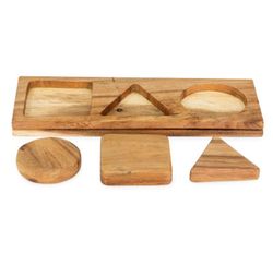 Encaje formas madera natural