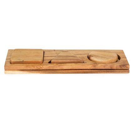 Encaje formas madera natural