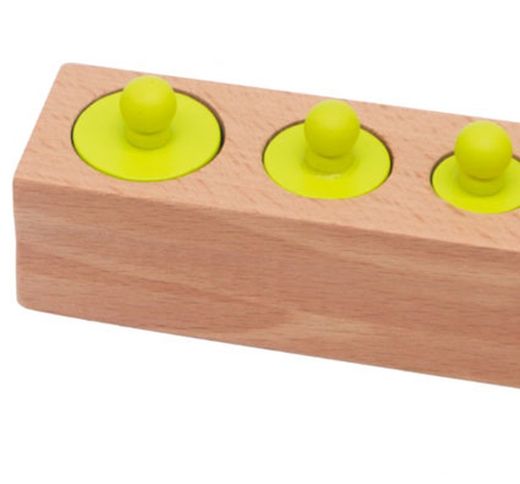 Encaje juegos cilindros de madera clasificamos tamaños