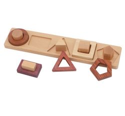 Encaje las figuras geométricas 3D los tonos