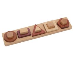 Encaje las figuras geométricas 3D los tonos
