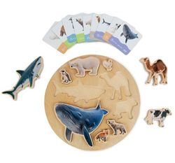 Encaje puzzle Animales los tamaños