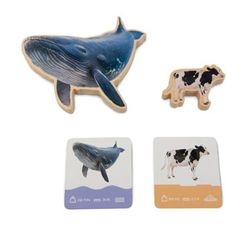 Encaje puzzle Animales los tamaños
