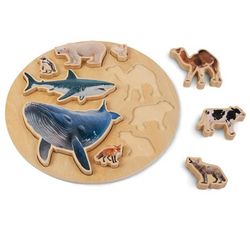 Encaje puzzle Animales los tamaños