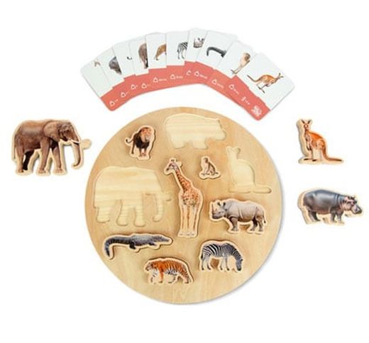 Encaje puzzle Animales salvajes
