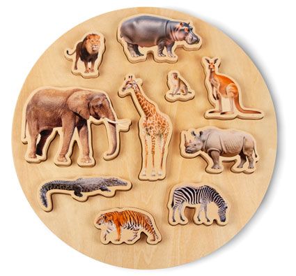 Encaje puzzle Animales salvajes