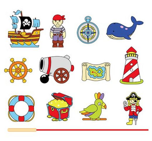 Ensartables las historias los piratas