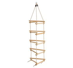 Escalera de cuerda trilateral