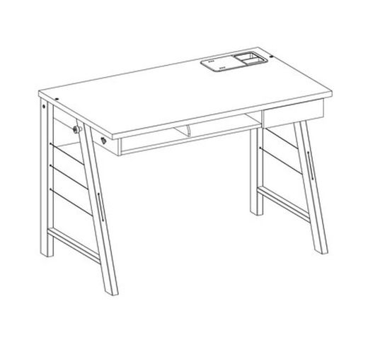 Escritorio White Duo mediano