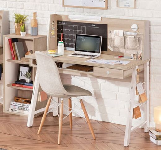 Escritorio White Duo mediano