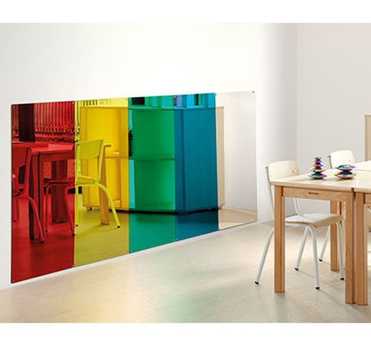 Espejos de pared arcoíris