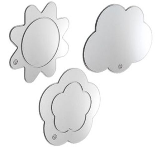 Espejos decorativos nube, sol y flor