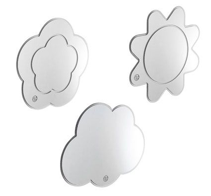 Espejos decorativos nube, sol y flor