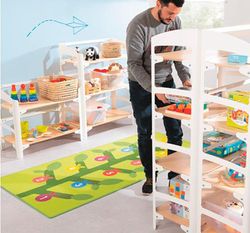Mueble de almacenaje mix simple t2 - 3 repisas