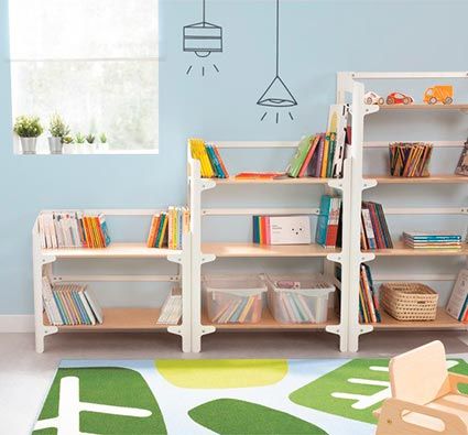 Mueble de almacenaje mix simple t2 - 3 repisas