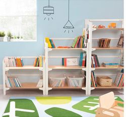 Mueble de almacenaje mix pequeña escalera