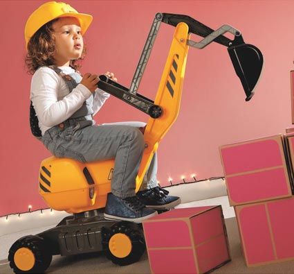 Excavadora infantil gigante