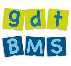 Fichas táctiles sobre las letras y los signos de puntuación