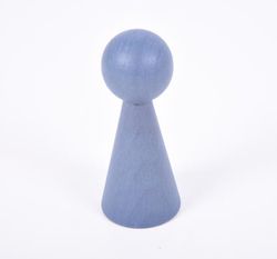 Figuras de madera arcoíris