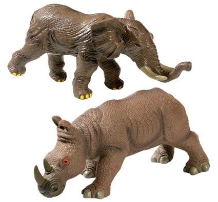 Figuras gigantes animales de la sabana