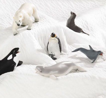 Figuritas animales polares