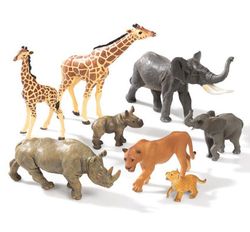 Figuritas de los animales de la savana