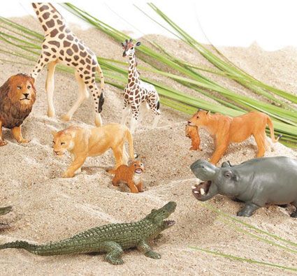 Figuritas los animales de la selva