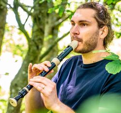 Flauta contralto barroca