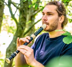 Flauta contralto barroca