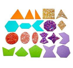 Formas de brillo purpurina colorines