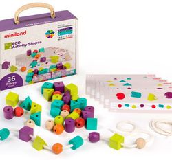 Formas y colores para ensartar eco