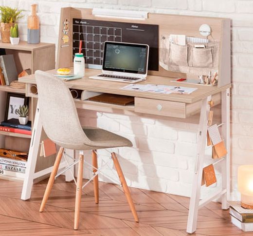 Frontal Escritorio White Duo mediano