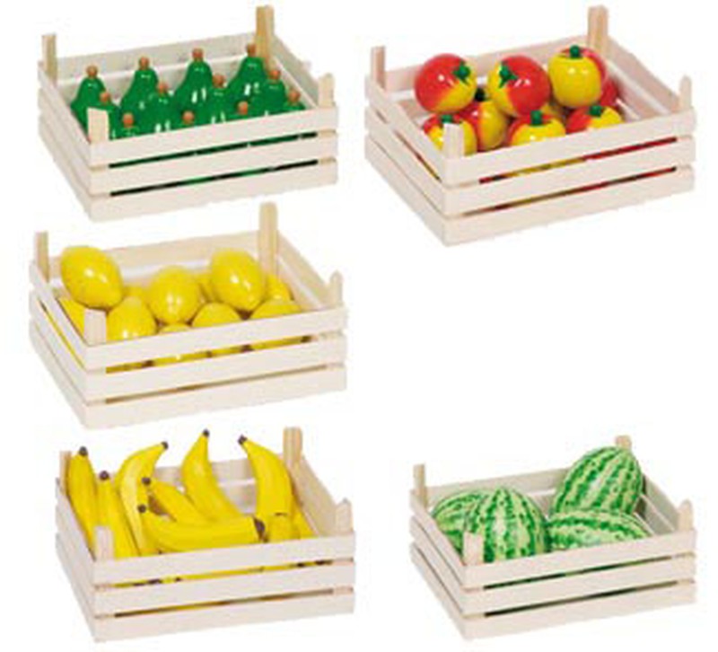Frutas de madera infantil surtido de 4 cajas — La Tienda De La Familia