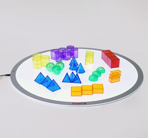 Geometria de colores translúcida