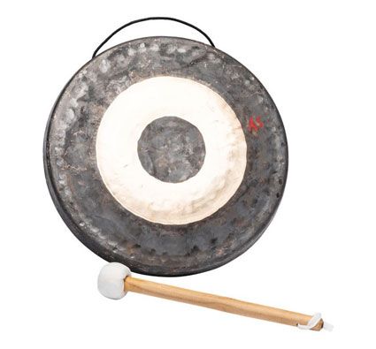 Gong chino con maza 30cm