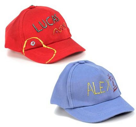 Gorra infantil para decorar roja