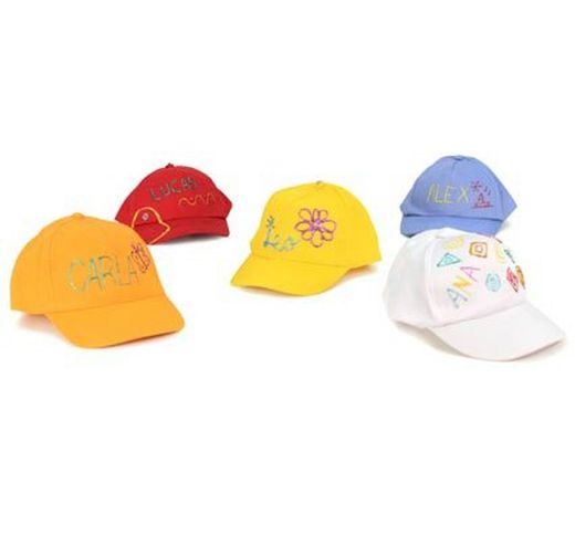 Gorra infantil para decorar roja