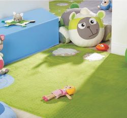Gran alfombra pluma ovejas